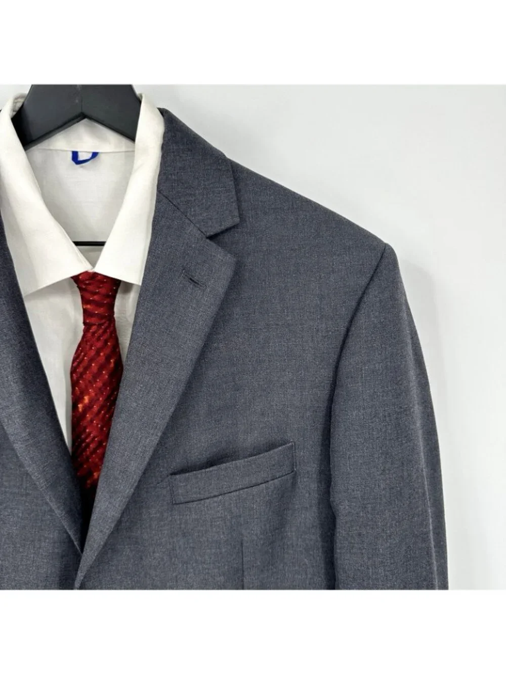 JOS A BANK traveler traditional fit jacket blazer charcoal gray 42R professional